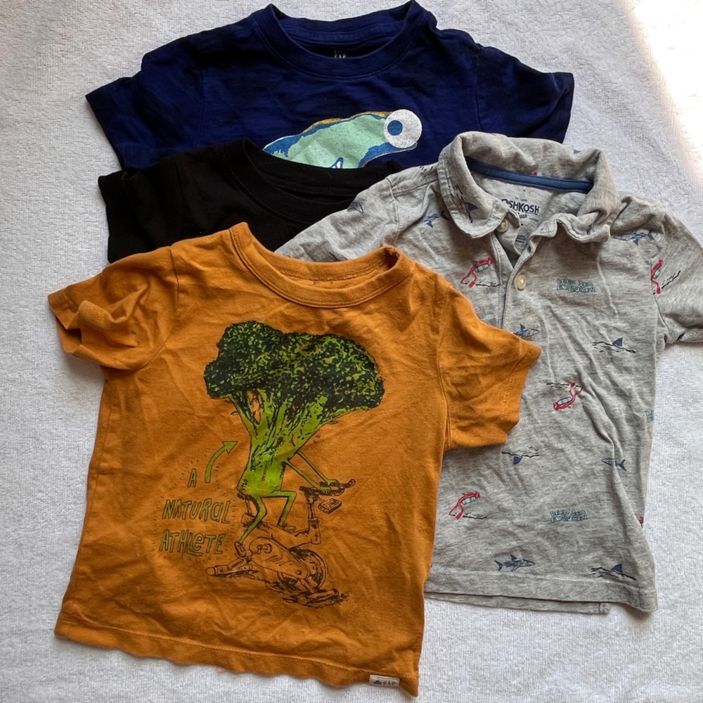 2T Tees set/bundle of 4
